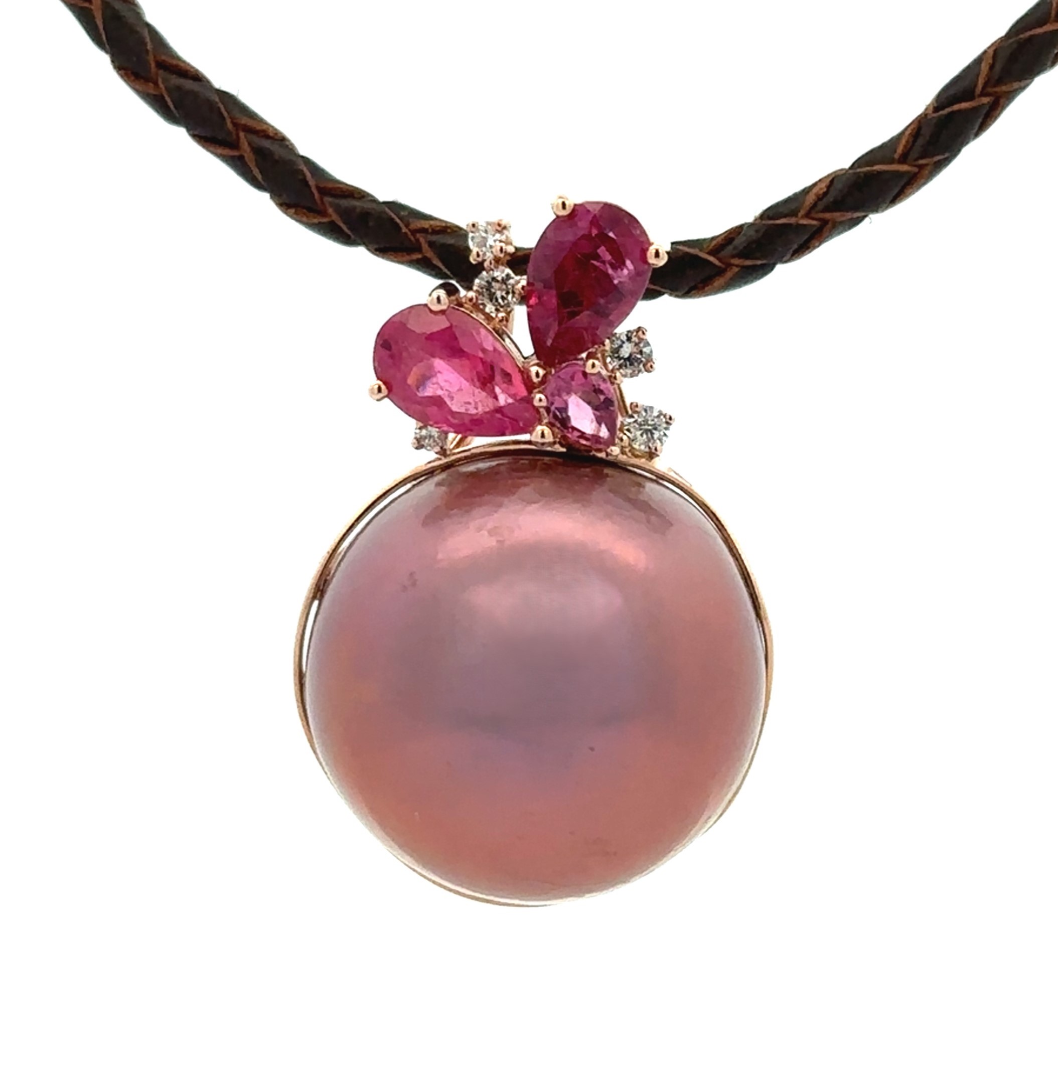 Almost 20 Millimeters Natural Pink Fresh Water Pearl Pendant