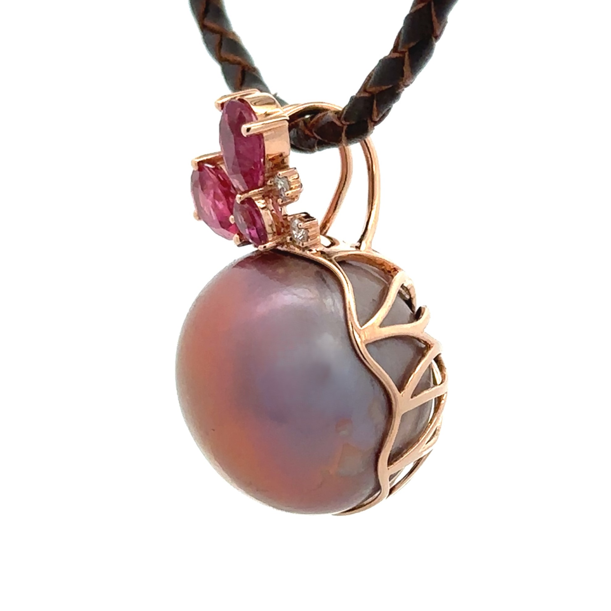 Almost 20 Millimeters Natural Pink Fresh Water Pearl Pendant
