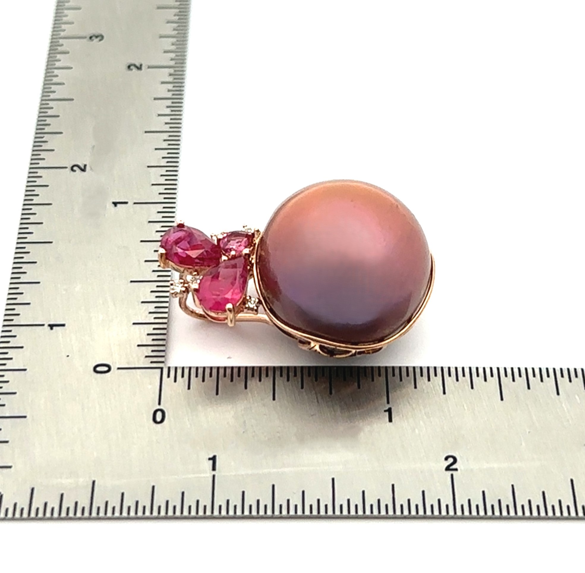 Almost 20 Millimeters Natural Pink Fresh Water Pearl Pendant