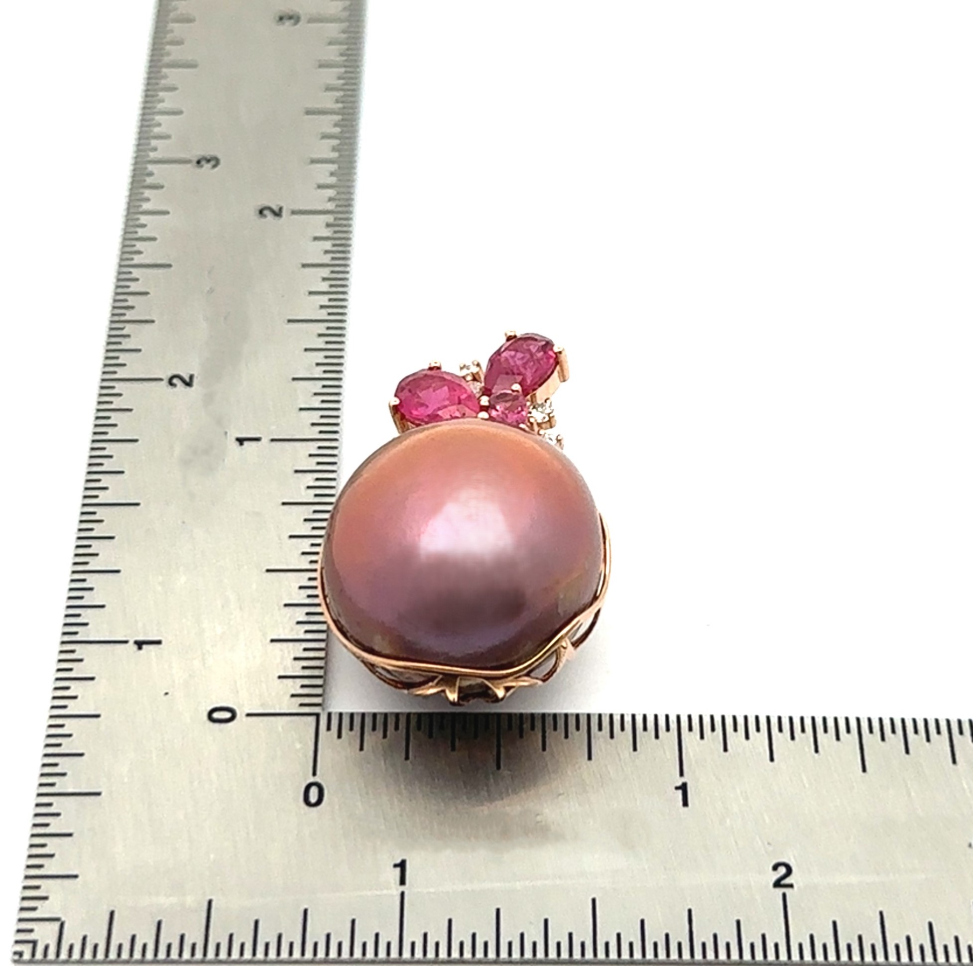 Almost 20 Millimeters Natural Pink Fresh Water Pearl Pendant